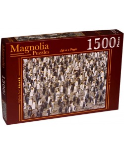 Пъзел Magnolia от 1500 части - Колония Кралски пингвини