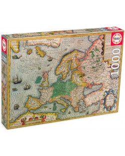 Пъзел Educa от 1000 части - Карта на Европа