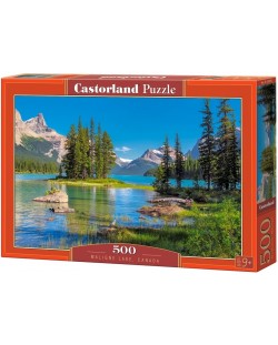 Пъзел Castorland от 500 части - Езерото Малигне, Канада