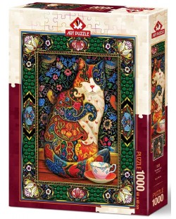 Пъзел Art Puzzle от 1000 части - Кралска котка