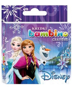 Пастели Bambino Premium - Frozen, 12 броя