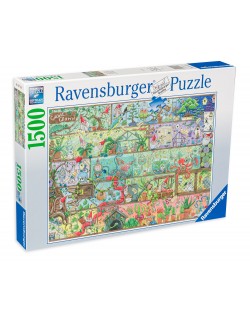 Пъзел Ravensburger от 1500 части - Цветна градинка