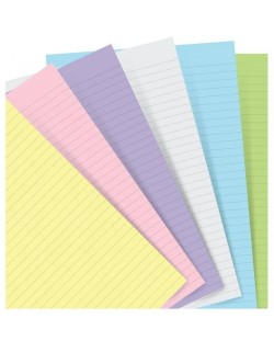 Пълнител за тефтер Filofax A5 - Пастелна линирана хартия