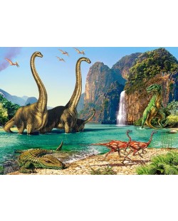 Пъзел Castorland от 60 части - Светът на динозаврите