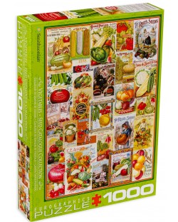 Пъзел Eurographics от 1000 части – Каталог за семена на зеленчуци