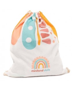 Памучна чанта-раница за играчки Miniland - 44 х 34 cm