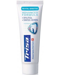 Trisa Паста за зъби Revital Sensitive, Xylitol, 75 ml