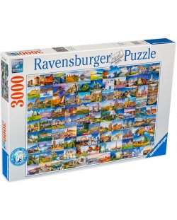 Пъзел Ravensburger от 3000 части - Красиви места в Европа