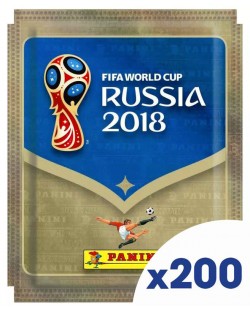 Стикери Panini FIFA World Cup Russia 2018 - комплект с 200 пакета / 1000 бр. стикери