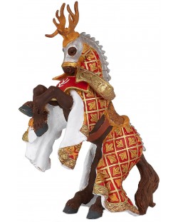 Фигурка Papo The Medieval Era – Конят на рицаря на Червения елен