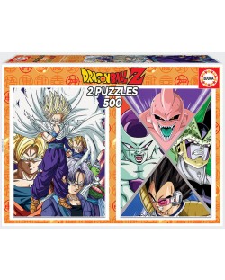 Пъзел Educa от 2 x 500 части - Dragon Ball