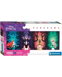Панорамен пъзел Clementoni от 1000 части - Принцеси