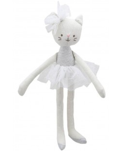 Парцалена кукла The Puppet Company - Котка, бяла, 35 cm