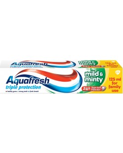 Aquafresh Triple Protection Паста за зъби Mild & Minty, зелена, 125 ml