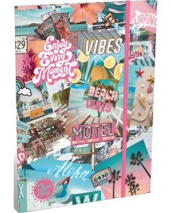 Папка с ластик A4 Lizzy Card - Good vibes beach