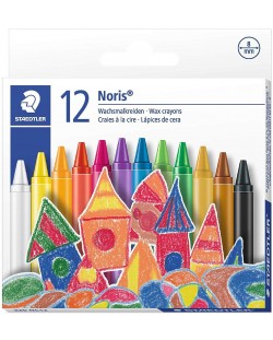 Восъчни пастели Staedtler Noris Club 220 - 12 цвята