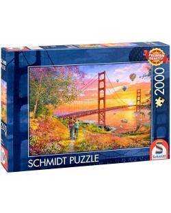 Пъзел Schmidt от 2000 части - Разходка до моста Golden Gate