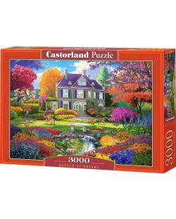 Пъзел Castorland от 3000 части - Градината от мечтите
