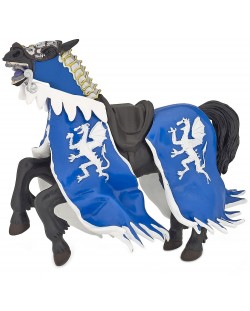 Фигурка Papo The Medieval Era – Конят на рицаря на Синия дракон