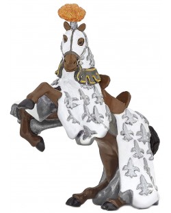 Фигурка Papo The Medieval Era – Конят на принц Филип, в бяло