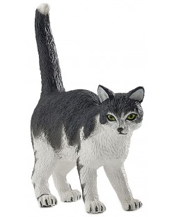 Фигурка Papo Dog and Cat Companions – Черно-бяла котка