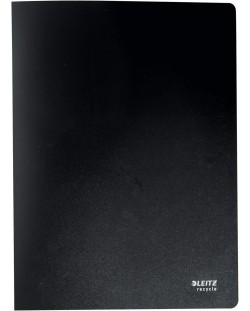 Папка Leitz - С 20 джоба, А4, черна