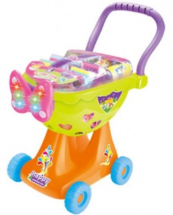 Детска количка за пазаруване Ocie - Happy Shopping Cart, със светлини и звуци