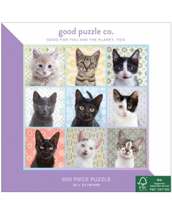 Пъзел Good Puzzle от 500 части - Котешки портрети