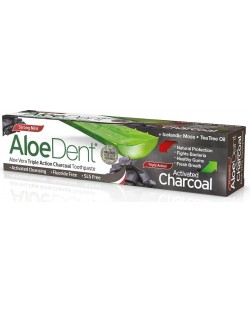 Aloe Dent Паста за зъби, активен въглен, 100 ml