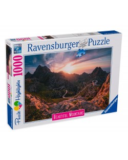 Пъзел Ravensburger от 1000 части - Красиви планини