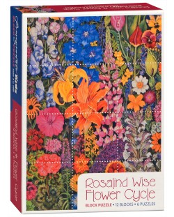 Пъзелни кубчета Pomegranate от 12 части - Цикъл Цветя, Розалинд Уайз