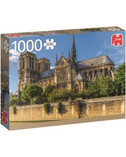 Пъзел Jumbo от 1000 части - Катедралата Нотр Дам, Париж