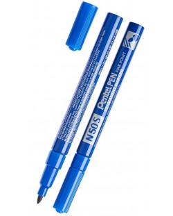 Перманентен маркер Pentel N50S - 1.0 mm, син