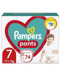 Пелени гащи Pampers Pants - Maxi Pack, Размер 7, 17+ kg, 74 броя