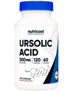 Performance Ursolic Acid, 120 капсули, Nutricost