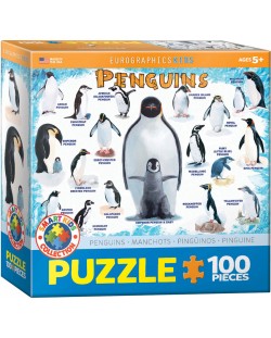 Пъзел Eurographics от 100 части - Пингвини