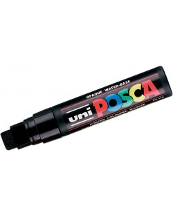 Перманентен маркер със скосен връх Uni Posca - PC-17K, 15 mm, черен