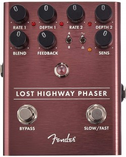 Педал за звукови ефекти Fender - Lost Highway Phaser, червен