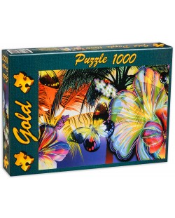 Пъзел Gold Puzzle от 1000 части - Пеперуди