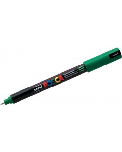 Перманентен, ултра фин маркер Uni Posca - PC-1MR, 0.7 mm, зелен