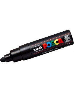 Перманентен маркер със объл връх Uni Posca - PC-7M, 5.5 mm, черен