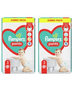 Пелени гащи Pampers Pants - JP, Размер 3, 6-11 kg, 2 х 62 броя