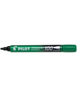Перманентен маркер Pilot 100 - Зелен
