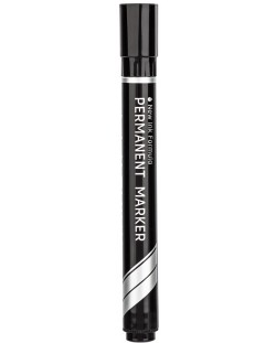 Перманентен маркер Deli Think - EU10120, скосен връх, черен