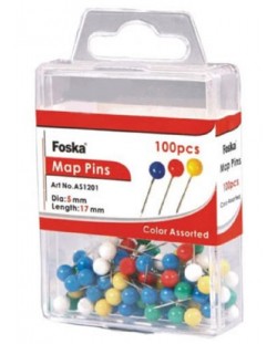 Пинчета за карта Foska - 100 броя