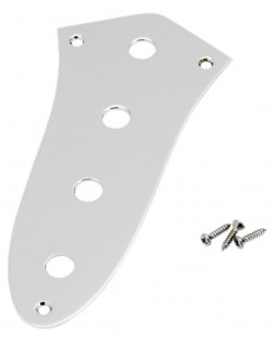 Контролна лоча Fender - Jazz Bass Control Plate, 4 дупки, хромирана