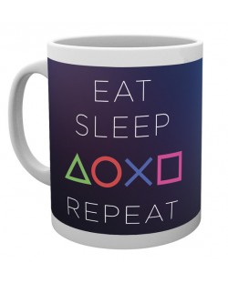 Чаша Playstation - Eat, Sleep, Play, Repeat