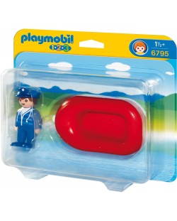 Фигурки Playmobil 1.2.3 - Мъж с лодка
