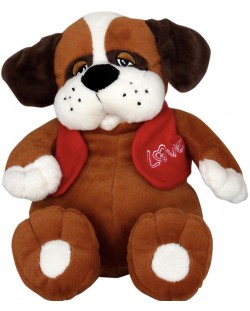 Плюшена играчка Амек Тойс - Куче с яке, 32 cm