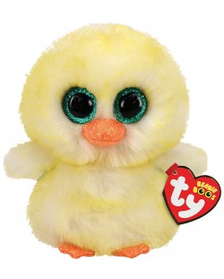 Плюшена играчка TY Toys Beanie Boos - Жълто пиле Lemon Drop, 15 cm